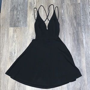 LULUS NWOT black strappy Dress
